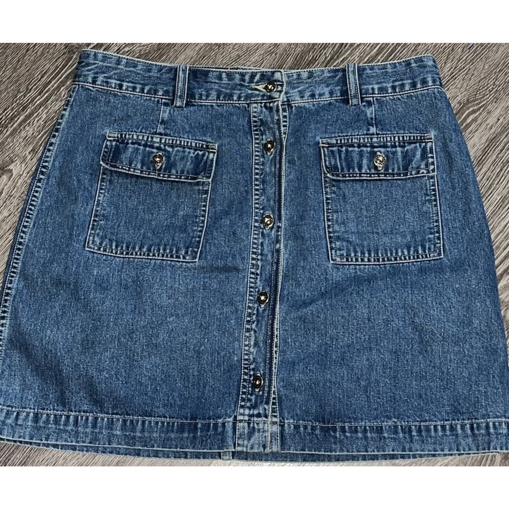 Gap Button Skirt Women's Size 12 Button Up Mini Skirt